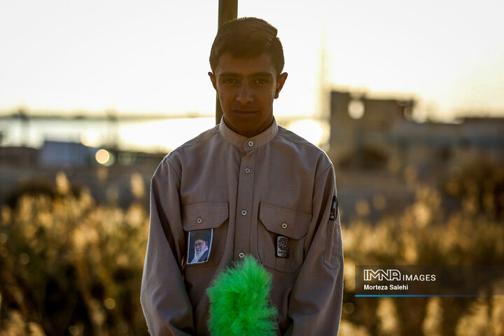 راهیان نور در یادمان نهر خین