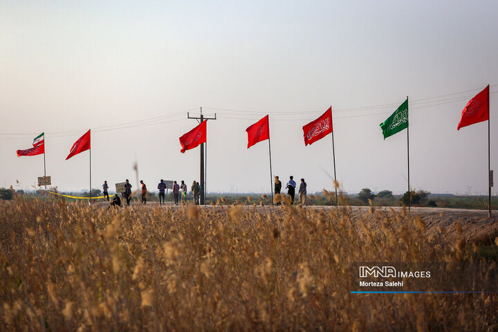 راهیان نور در یادمان نهر خین