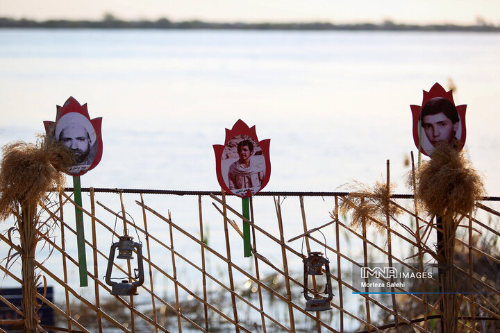 راهیان نور در یادمان نهر خین