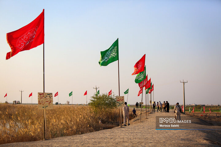 راهیان نور در یادمان نهر خین