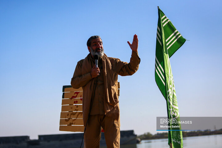 راهیان نور در یادمان نهر خین