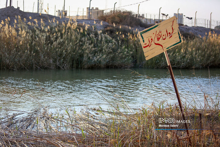 راهیان نور در یادمان نهر خین