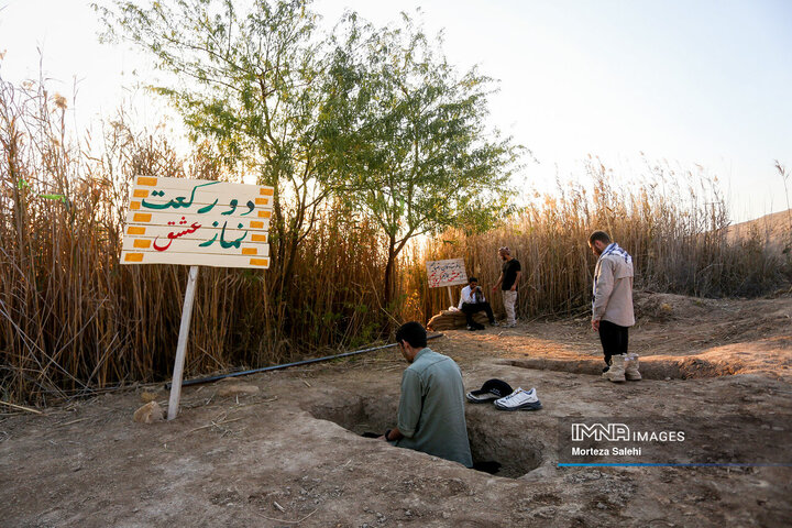 راهیان نور در یادمان نهر خین