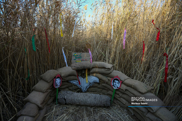 راهیان نور در یادمان نهر خین