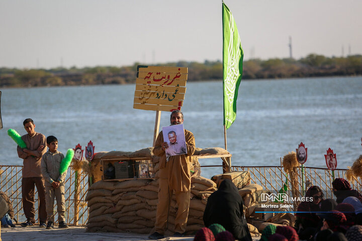 راهیان نور در یادمان نهر خین