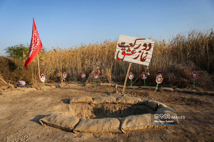 راهیان نور در یادمان نهر خین