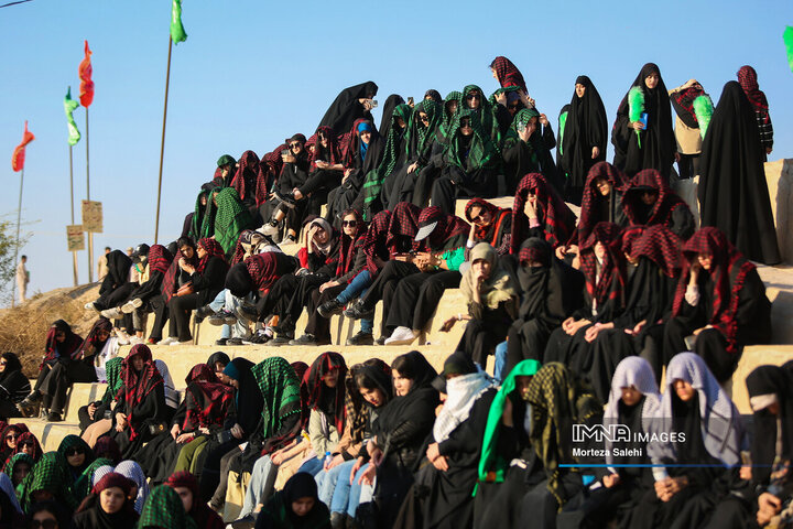 راهیان نور در یادمان نهر خین