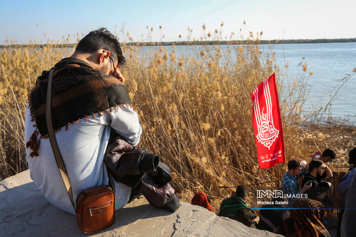 راهیان نور در یادمان نهر خین