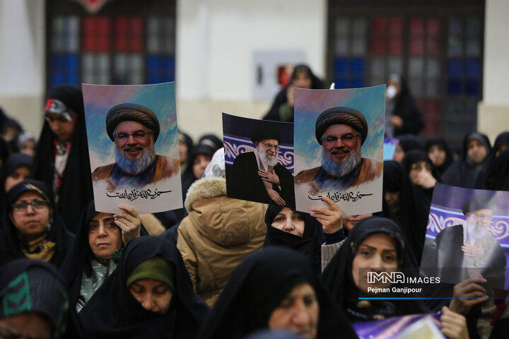 مراسم بزرگداشت تشییع و خاکسپاری دبیر کل فقید حزب الله لبنان در اصفهان