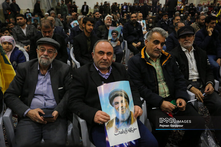 مراسم بزرگداشت تشییع و خاکسپاری دبیر کل فقید حزب الله لبنان در اصفهان