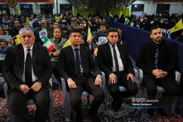 مراسم بزرگداشت تشییع و خاکسپاری دبیر کل فقید حزب الله لبنان در اصفهان