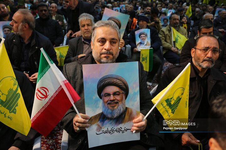 مراسم بزرگداشت تشییع و خاکسپاری دبیر کل فقید حزب الله لبنان در اصفهان