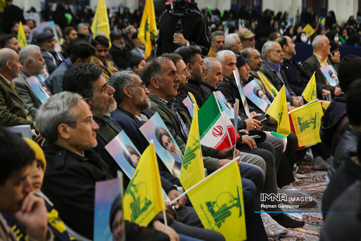 مراسم بزرگداشت تشییع و خاکسپاری دبیر کل فقید حزب الله لبنان در اصفهان