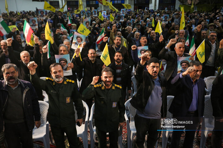 مراسم بزرگداشت تشییع و خاکسپاری دبیر کل فقید حزب الله لبنان در اصفهان