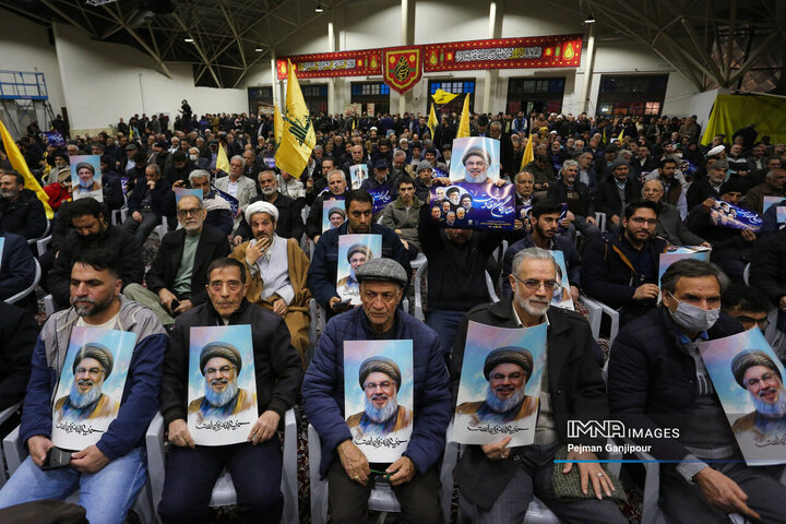 مراسم بزرگداشت تشییع و خاکسپاری دبیر کل فقید حزب الله لبنان در اصفهان