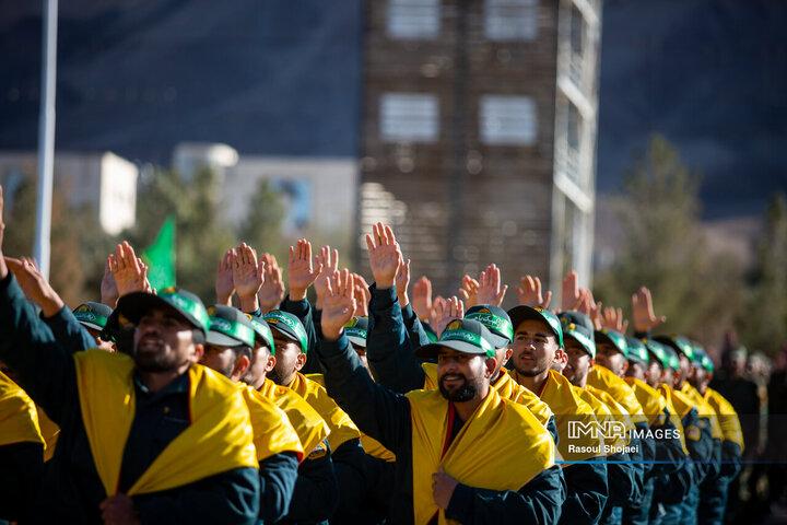 مراسم دانش آموختگی فراگیران درجه داری مرکز آموزش شهید بهشتی اصفهان