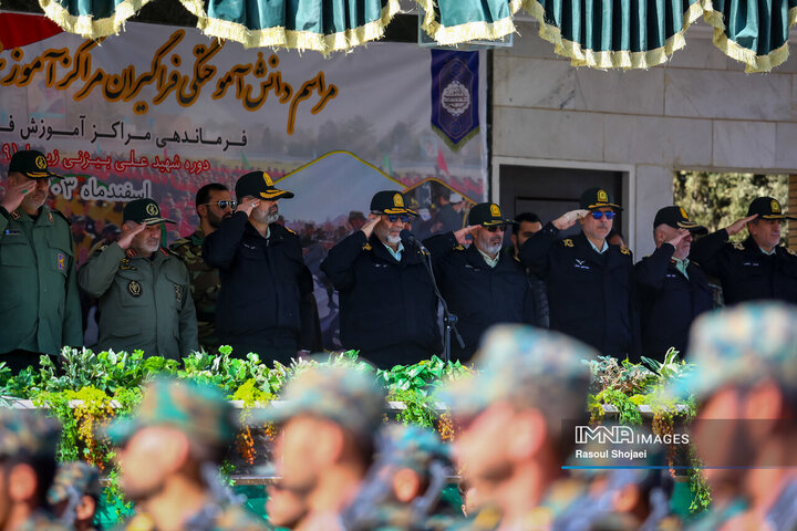 مراسم دانش آموختگی فراگیران درجه داری مرکز آموزش شهید بهشتی اصفهان