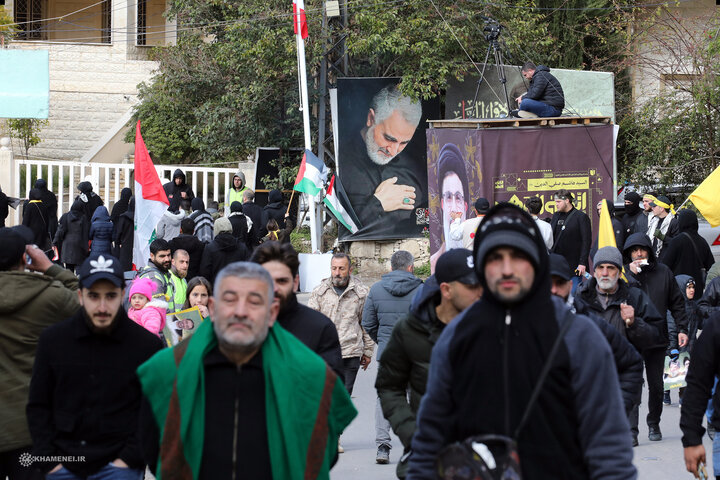 بدرقه باشکوه شهید سید حسن نصرالله در بیروت