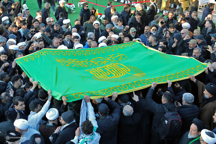 بدرقه باشکوه شهید سید حسن نصرالله در بیروت