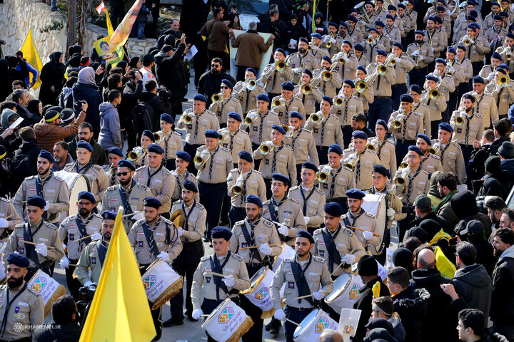 بدرقه باشکوه شهید سید حسن نصرالله در بیروت