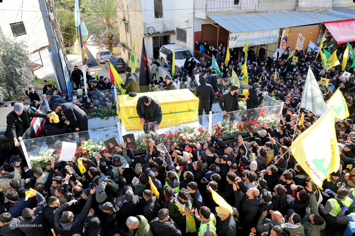 بدرقه باشکوه شهید سید حسن نصرالله در بیروت