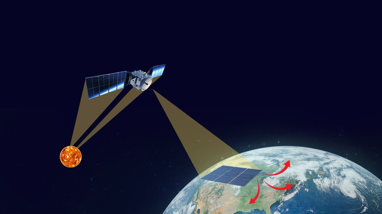 نصب پنلهای خورشیدی در مدار زمین