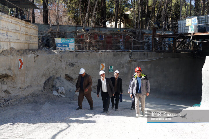 بازدید رؤسای کمیسیون فرهنگی شوراهای اسلامی مرکز شهرستان اصفهان از پروژه خط 2 مترو