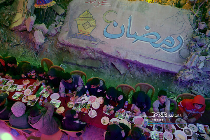 افطار مقاومت در غزه