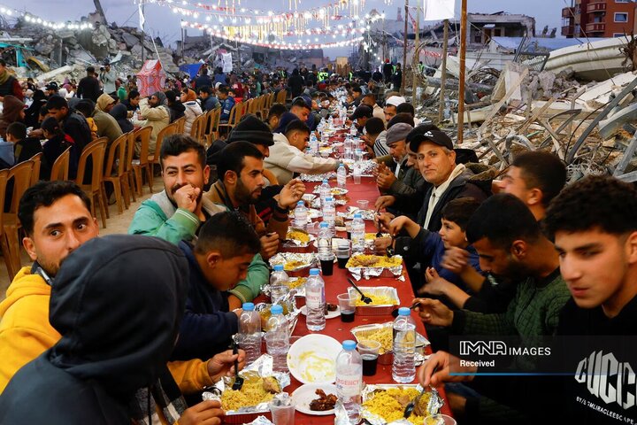 افطار مقاومت در غزه
