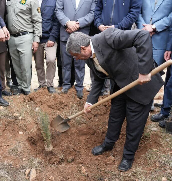 فیلم| آیین روز درختکاری در لرستان؛ دوستداران طبیعت در بام لرستان  گرد هم آمدند