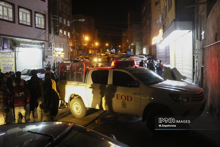 انفجار مواد محترقه در تبریز