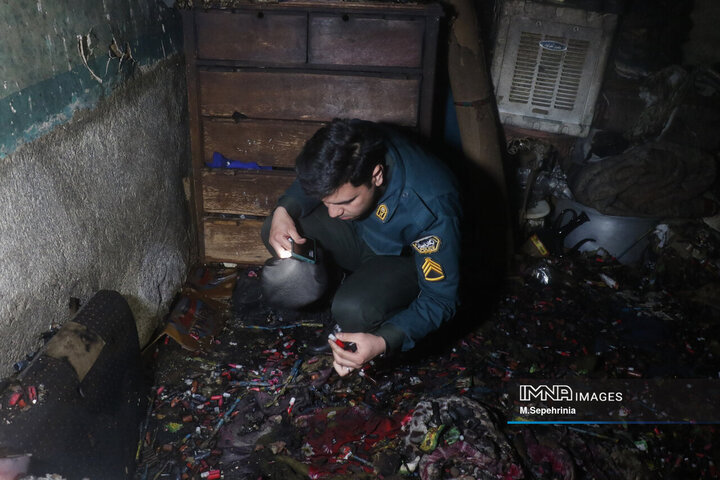 انفجار مواد محترقه در تبریز