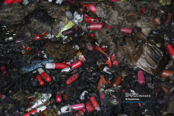 انفجار مواد محترقه در تبریز