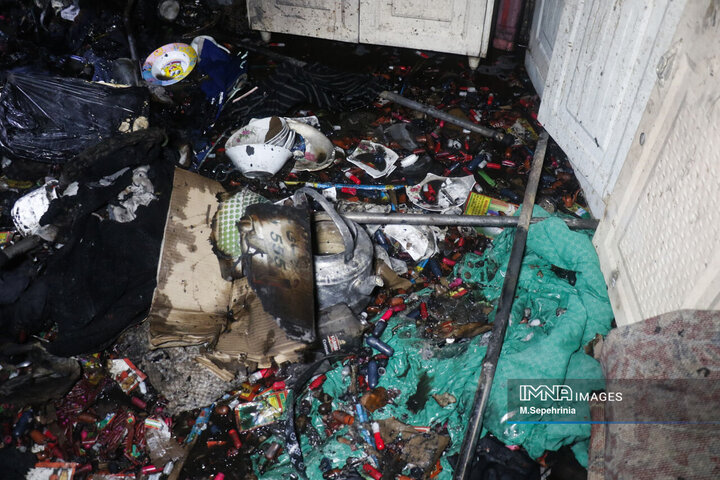 انفجار مواد محترقه در تبریز