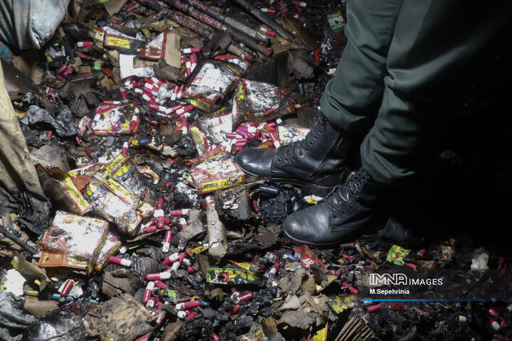 انفجار مواد محترقه در تبریز