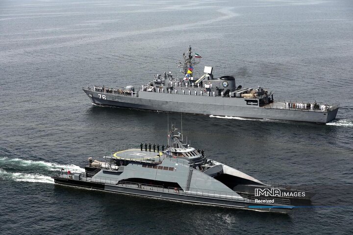 حضور ناوچه شهید بصیر نیروی دریایی سپاه در رزمایش مرکب امدادونجات ۲۰۲۵