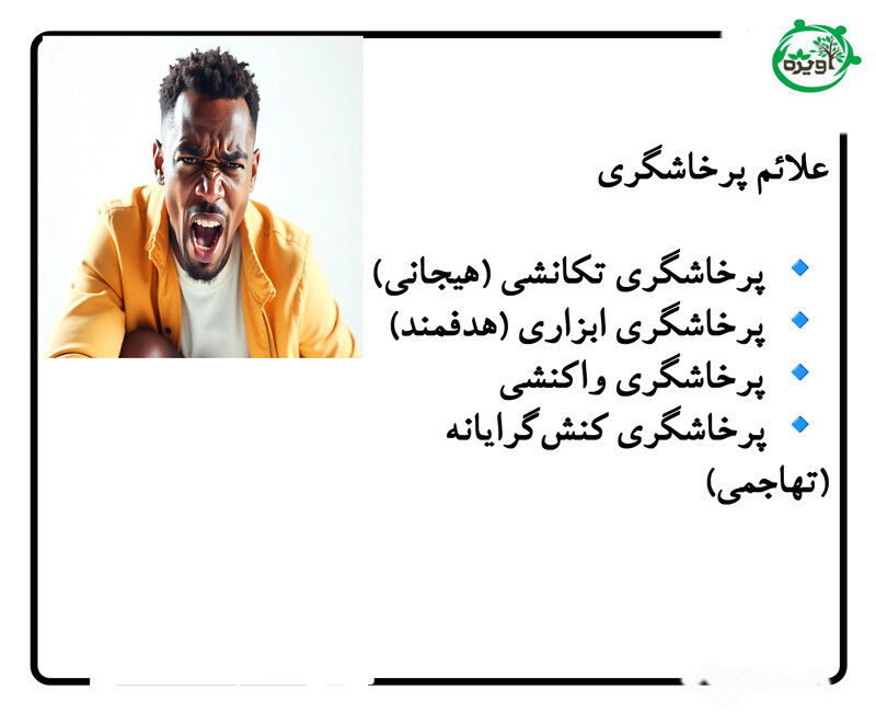 انواع پرخاشگری