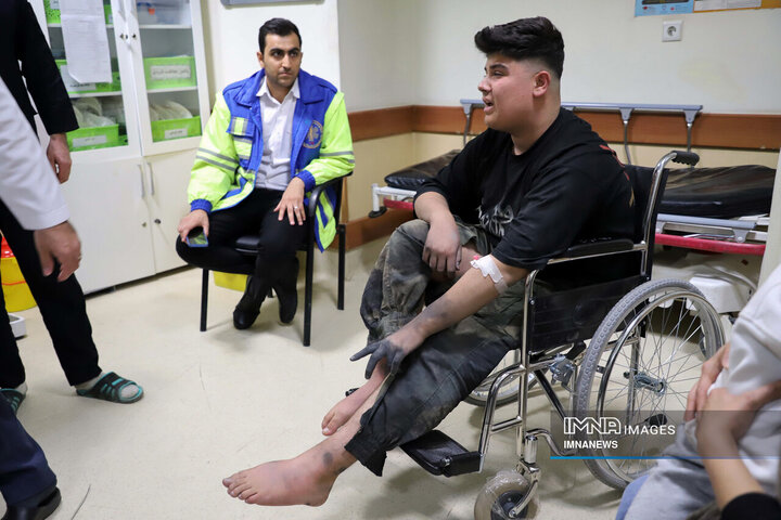 مصدومان شب چهارشنبه سوری