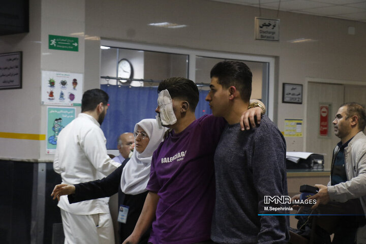 مصدومان شب چهارشنبه سوری