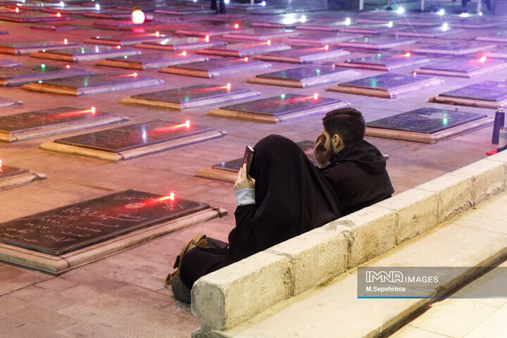 مراسم احیای شب نوزدهم ماه رمضان در گلزار شهدای تبریز