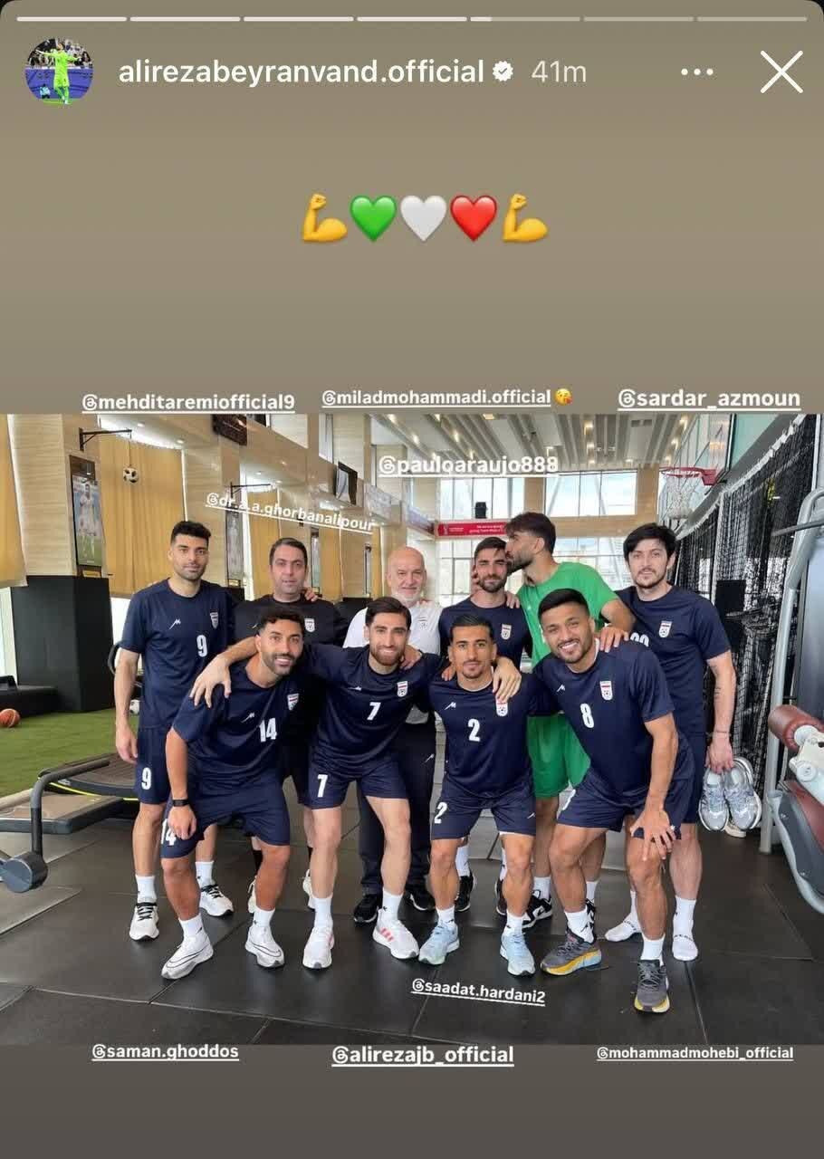 واکنش علیرضا بیرانوند به درگیری لفظی با میلاد محمدی + عکس