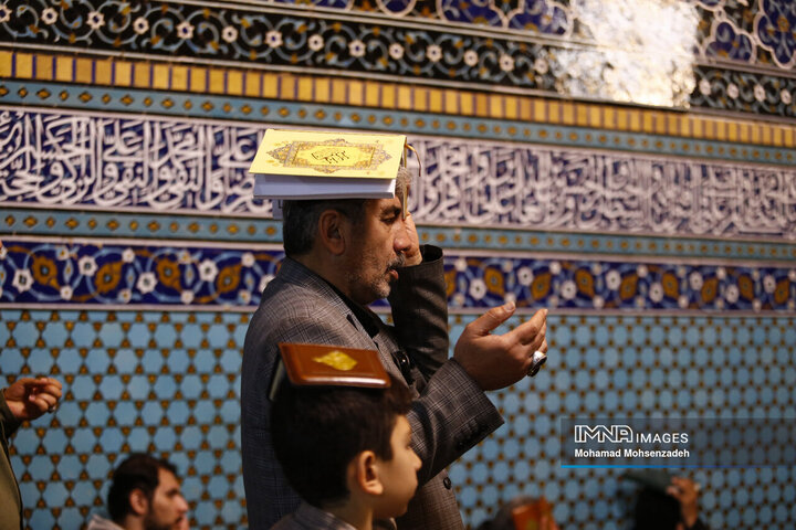 شب بیست ویکم ماه مبارک رمضان در حرم حضرت فاطمه معصومه(س)