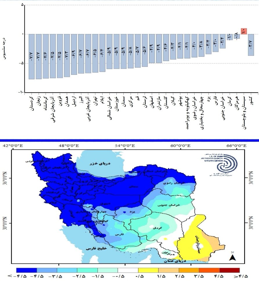 جزئیات جدیدترین پیش بینی بارشها در ایران