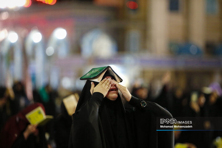 احیای شب بیست‌و‌سوم ماه رمضان در مسجد مقدس جمکران