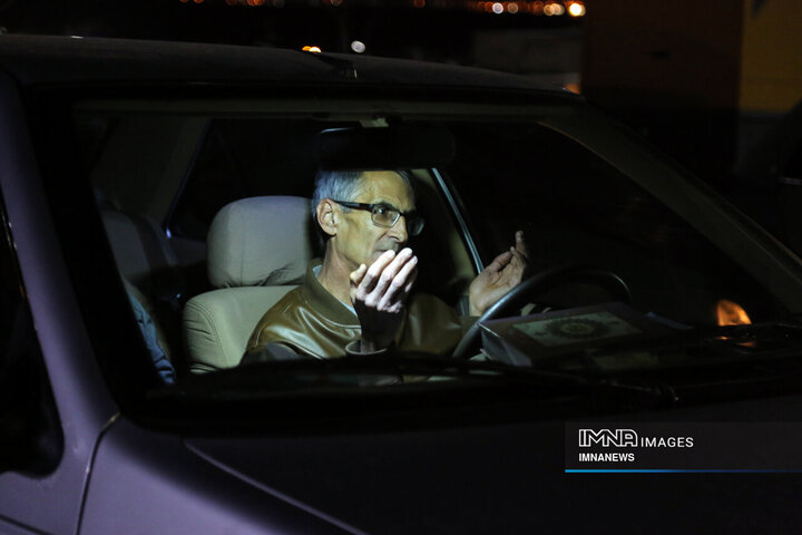 مراسم احیای خودرویی شب قدر در شیراز