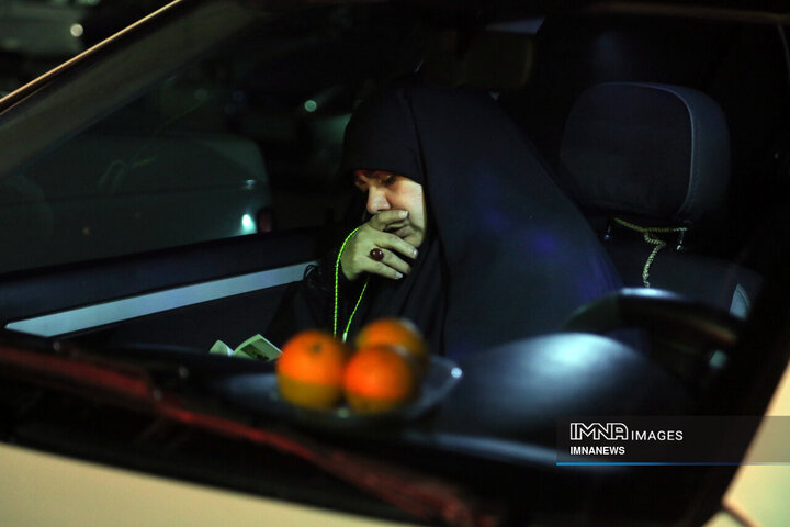 مراسم احیای خودرویی شب قدر در شیراز