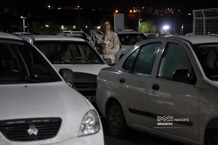 مراسم احیای خودرویی شب قدر در شیراز