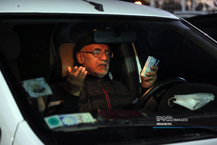 مراسم احیای خودرویی شب قدر در شیراز