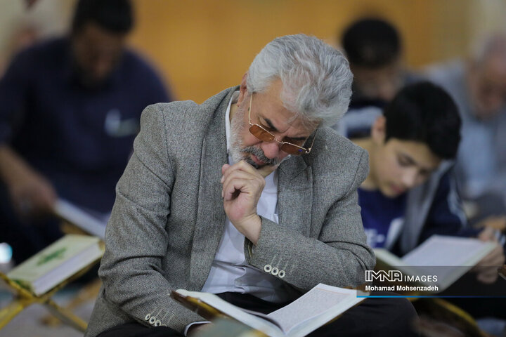 مراسم جزءخوانی قرآن کریم در حرم حضرت معصومه(س)