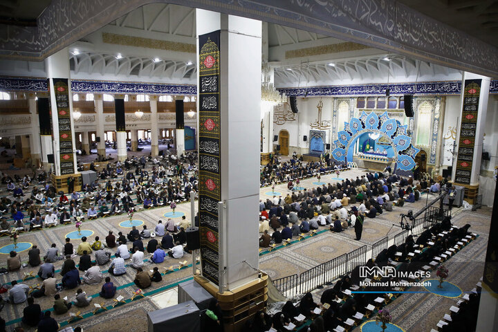 مراسم جزءخوانی قرآن کریم در حرم حضرت معصومه(س)